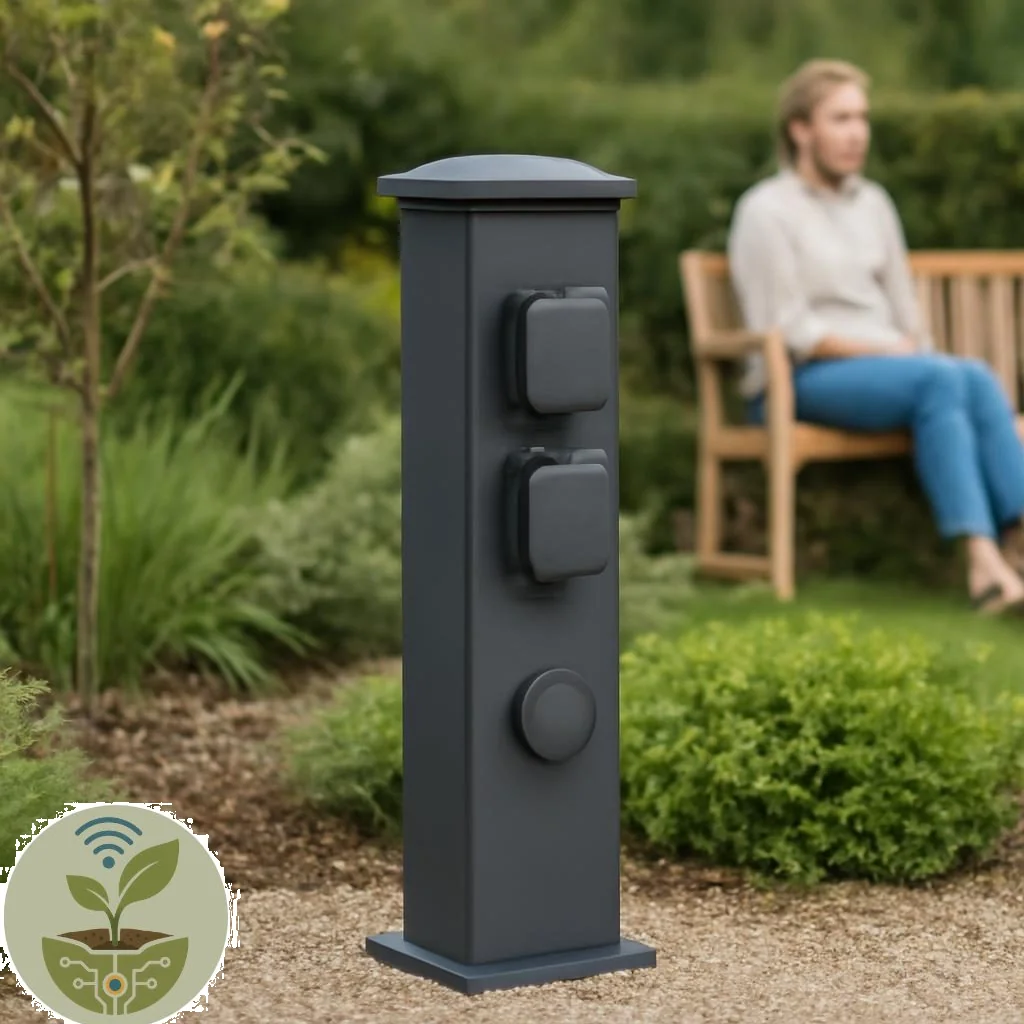 Garten-Steckdosensäule im Überblick